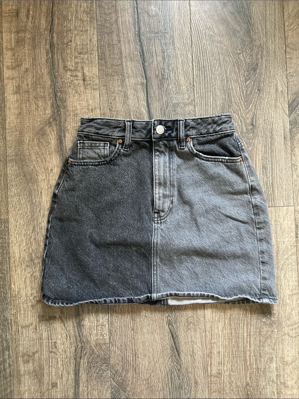 Pacsun high waisted mini denim skirt